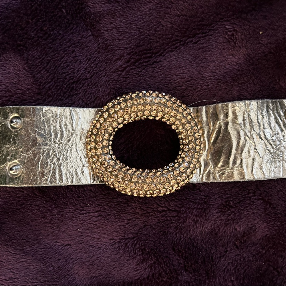 Rebel Designs Metallic Leather Bracelet